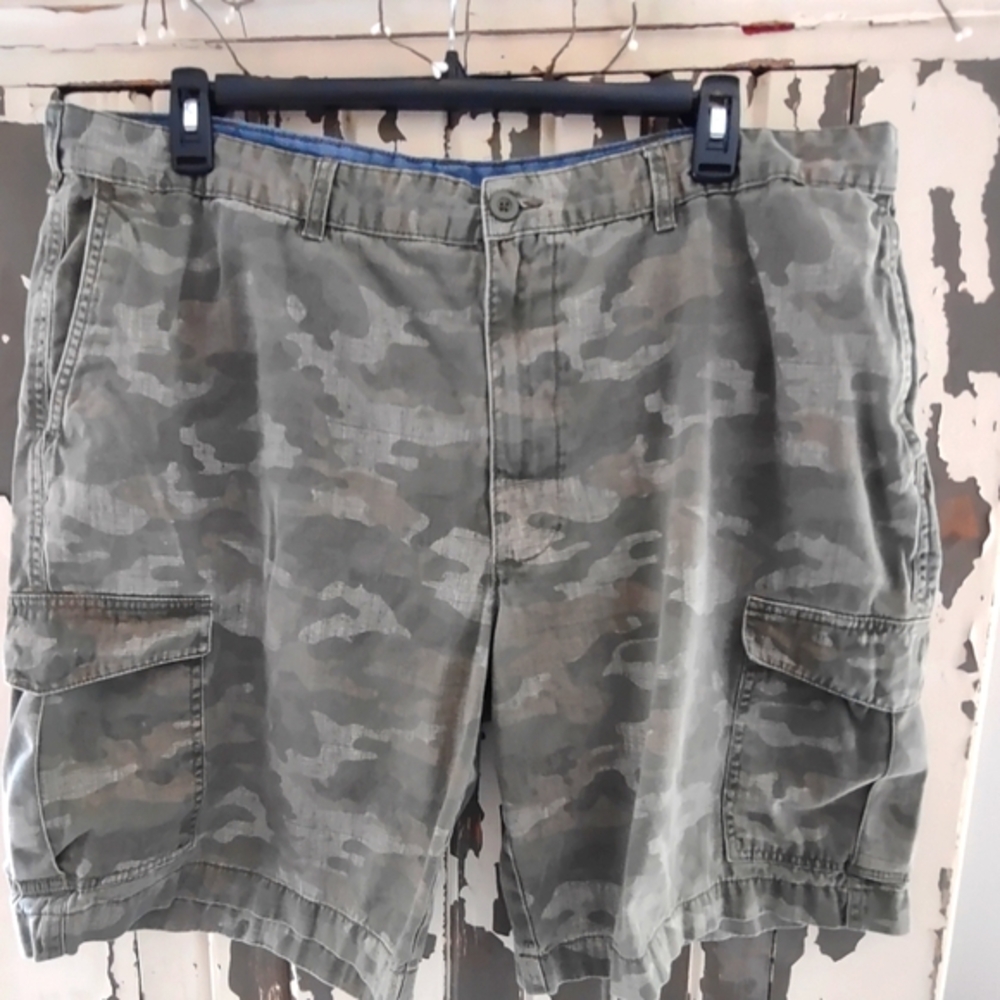Green Camo Cargos by Falls Creek, 44, 100% Cotton